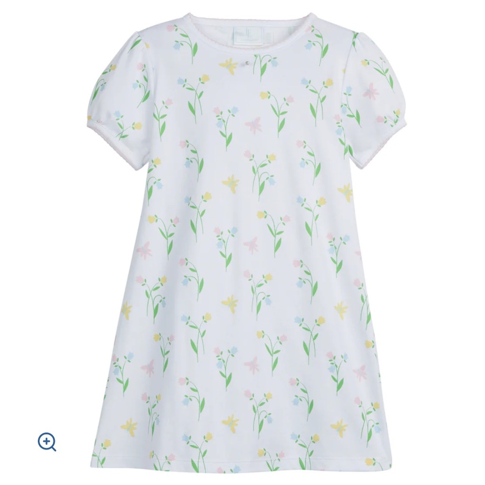 Little English - Printed T-Shirt Dress - Butterfly Garden